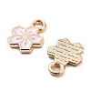 Alloy Enamel Charms ENAM-S022-01G-2