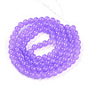 Baking Painted Imitation Jade Glass Round Bead Strands DGLA-Q021-8mm-44-2