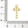 Brass Micro Pave Cubic Zirconia Pendants KK-V014-01G-20-3