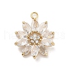 Brass Pendants KK-V006-01G-02-2