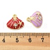 Alloy Enamel Charms FIND-U033-05G-3