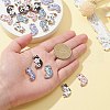 25Pcs 5 Styles Rack Plating Alloy Pendants ENAM-CJ0004-73-4