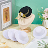  8Pcs 2 Colors EVA Cloth Round Fascinator Hat Base for Millinery AJEW-NB0005-59-3
