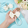 Beebeecraft 2Pcs 2 Styles Zinc Alloy with Plastic and Polyester Keychain KEYC-BBC0001-03-3
