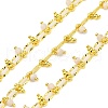Handmade Faceted Natural White Jade Beaded Chains CHC-L050-01G-02-1