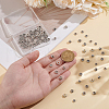 90Pcs 6 Styles Tibetan Style Alloy Spacer Beads TIBE-LP0001-01AS-3