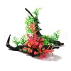 Plastic Artificial Tree Root Plants Decor DJEW-G025-08-1