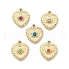 304 Stainless Steel Rhinestone Pendants STAS-L283-33G-1