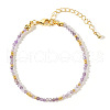 Bohemian Style Natural Amethyst Round Beaded Bracelets for Women ZK1389-2-1