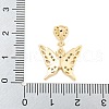Rack Plating Brass Micro Pave Clear Cubic Zirconia Pendants KK-F089-01G-3