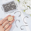 Beebeecraft 50Pcs 304 Stainless Steel Chain Extender STAS-BBC0005-49-3