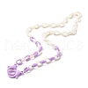 Acrylic Cable Chain Necklaces NJEW-JN03626-3