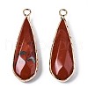 Natural Red Jasper Pendants G-S359-319E-2