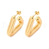 Triangle 304 Stainless Steel Stud Earrings EJEW-A125-13G-4