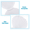 Shell Shape Plastic Candy Storage Box AJEW-WH0472-90C-4