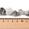 Natural Tourmalinated Quartz Beads Strands G-S386-C15-5