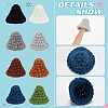 24Pcs 8 Colors Handmade Wool Woven Hat Decoration AJEW-FG0003-34A-3