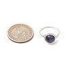 Round Natural Rainbow Tiger Eye Finger Rings RJEW-JR00859-02-3