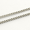 304 Stainless Steel Box Chain Necklaces NJEW-R223-02-2