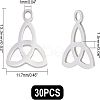 Unicraftale 30Pcs 304 Stainless Steel Charms STAS-UN0034-36-5