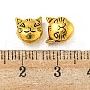 Tibetan Style Alloy Kitten Beads X-TIBEP-GC178-AG-NR-3