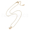 PVD Vacuum Plating 304 Stainless Steel Round Snake Chain Necklaces NJEW-Z044-01G-2