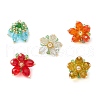 7Pcs 7 Colors Transparent Glass Pendants PALLOY-MZ00719-2