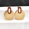 304 Stainless Steel Stud Earrings EJEW-Q030-01G-B-1