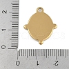 Ion Plating(IP) 304 Stainless Steel Rack Plating Pendant Cabochon Settings STAS-U019-13G-3