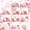 Trapezoid Paper Gift Box with Plastic Imitation Pearl Handles CON-WH0092-65B-3