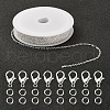 DIY 3m Brass Cable Chain Jewelry Making Kit DIY-YW0005-74S-1