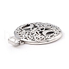Tibetan Style 304 Stainless Steel Pendants X-STAS-P305-63AS-3