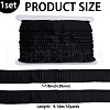 Fingerinspire 10 Yards Polyester Pleated Satin Wrinkle Ribbon OCOR-FG0002-47B-2