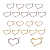 SUPERFINDINGS 40Pcs 2 Colors Alloy Rhinestone Pendant FIND-FH0010-63-1
