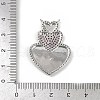 Brass Micro Pave Cubic Zirconia Pendants KK-M322-39P-3