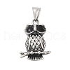 316 Surgical Stainless Steel Enamel Pendants STAS-D304-07AS-1