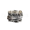 Retro Zinc Alloy Rotating Finger Rings FS-WG91BB4-03-5