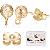 Beebeecraft 20Pcs Brass Ball Stud Earring Findings KK-BBC0007-13-1