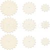 Olycraft 15Pcs Gear Unfinish Wooden Pieces WOOD-OC0002-32-1