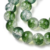 Transparent Crackle Baking Painted Glass Beads Strands DGLA-T003-01B-04-3
