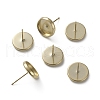 Brass Stud Earring Settings KK-L205-13G-B-2