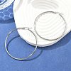 Tarnish Resistant 304 Stainless Steel Big Hoop Earrings EJEW-F105-04P-1