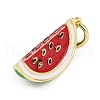 Brass Enamel Pendants KK-L231-19G-2