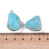 Synthetic Turquoise Pendants KK-F868-32P-02-3