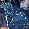 Olycraft 120Pcs 6 Colors Synthetic Moonstone Beads Strands G-OC00005-21-5