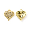 Brass Micro Pave Cubic Zirconia Charms KK-E068-VF180-1