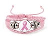 Imitation Leather Triple Layer Multi-strand Bracelet PW-WG15541-06-1