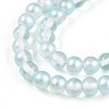 Baking Painted Transparent Glass Beads Strands DGLA-N011-6mm-05-3