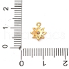 925 Sterling Silver Clear Cubic Zirconia 8-Pointed Star Charms STER-U009-06G-02-3
