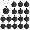 AHADERMAKER 20Pcs 201 Stainless Steel Pendants STAS-GA0001-46-1